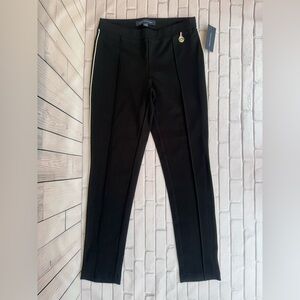 Tomm Hilfiger pants black with golden stripes